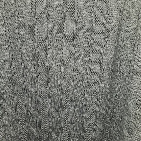 Goodthreads Men's Grey Soft Cotton Cable Stitch Crewneck Sweater. Size XXL - Picture 4 of 4